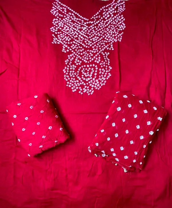 Red_Bandhej_Cotton_Suit_Set_-_Hand_Mirror_Work,_Bandhani_Yoke,_Scattered_Dots,_Kodi_Dupatta