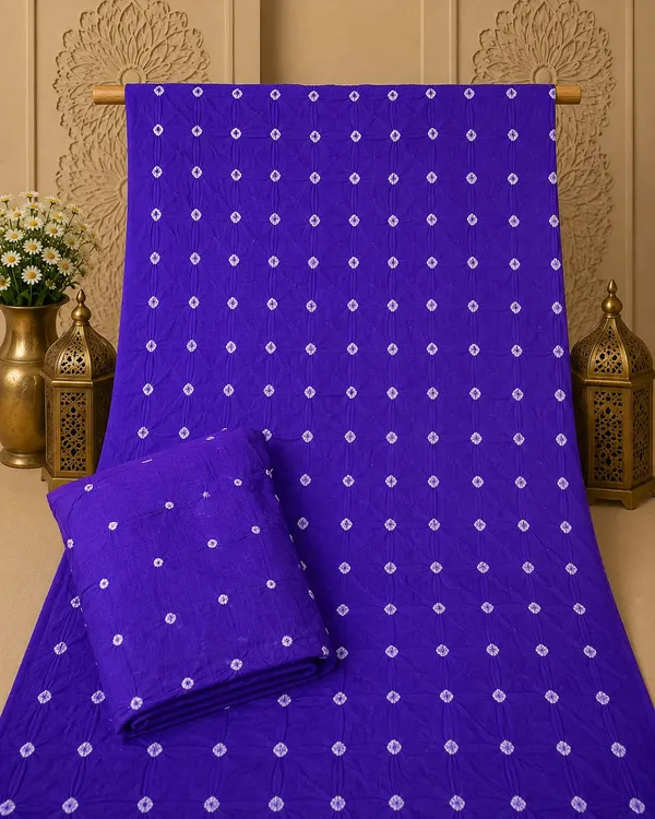 All_over_5_MTR_Chevron_Unstitched_Bandhej_Cotton_Suit_Purple__Bandhani_Suit_Set_