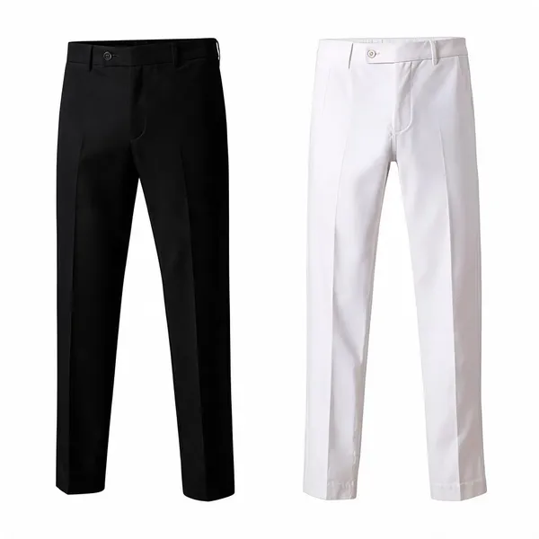 Black_Polyester_Lycra_&_White_Cotton_Linen_Formal_Pants_Duo_For_Men