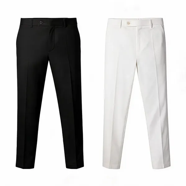 Black_Polyester_Lycra_&_White_Cotton_Linen_Formal_Pants_Duo_For_Men