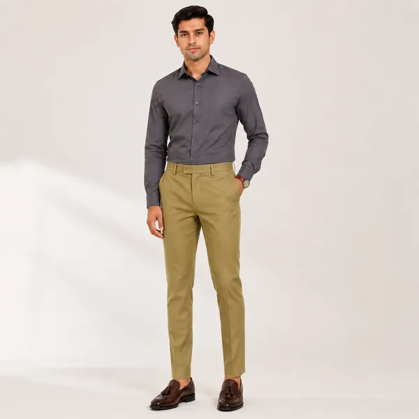 Khaki_Cotton_Blend_Formal_Pants_For_Men
