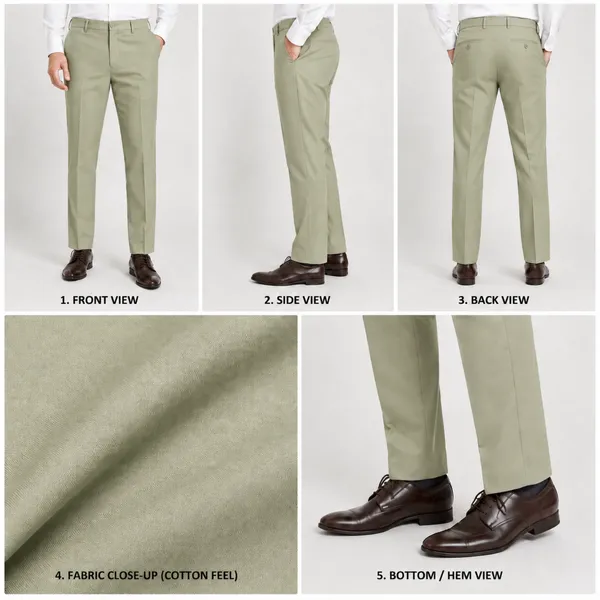 Light_Olive_Green_Fancy_Lycra_Formal_Pants