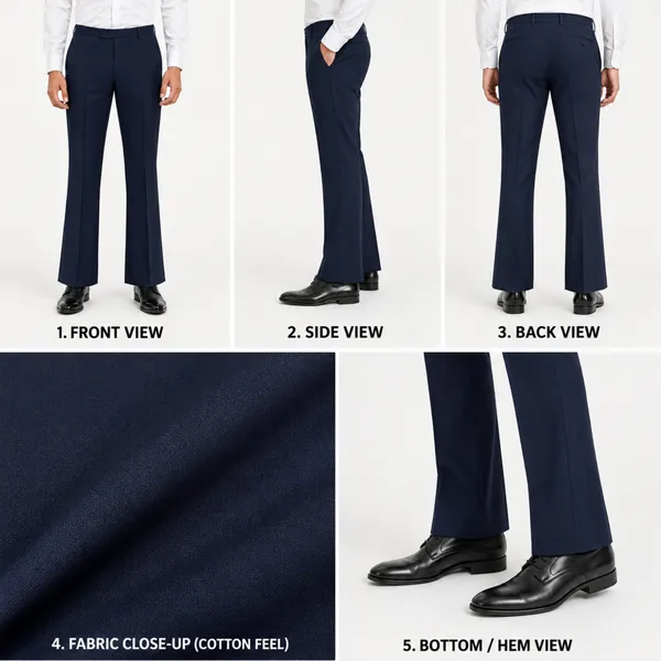 Dark_Blue_Lycra_Press_Coat_Bootcut_Pants