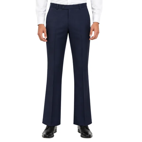 Dark_Blue_Lycra_Press_Coat_Bootcut_Pants