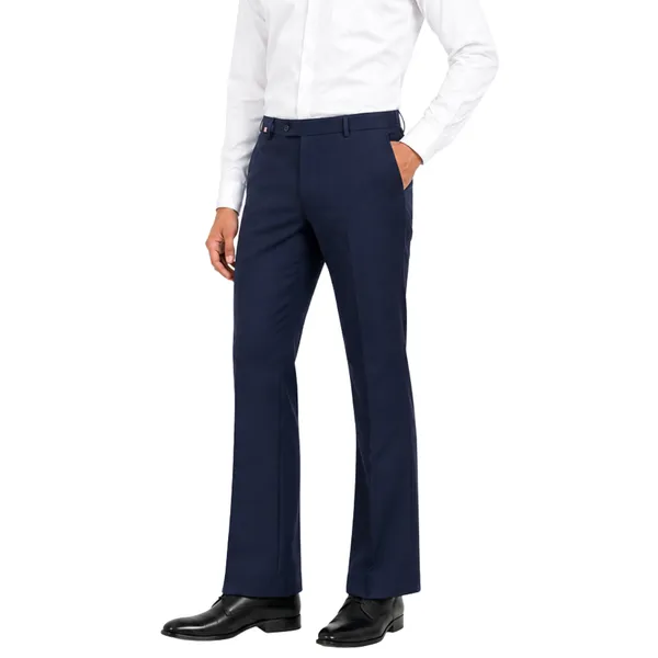 Dark_Blue_Lycra_Press_Coat_Bootcut_Pants