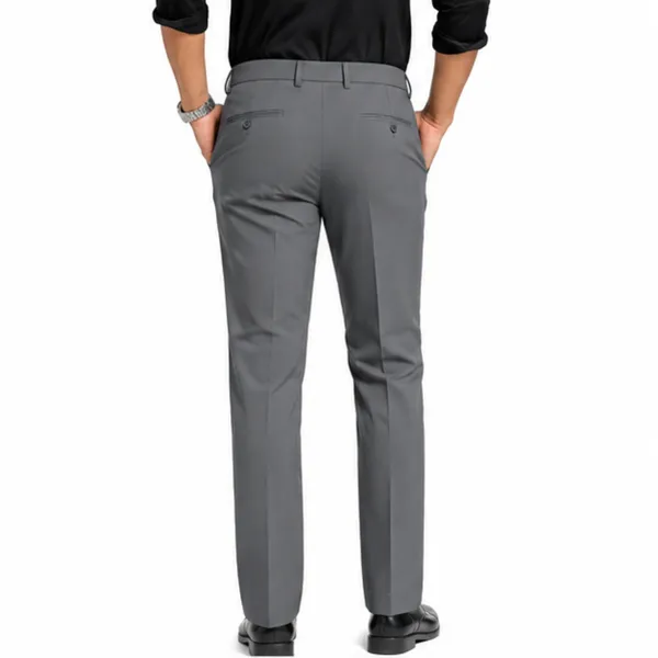 Grey_Lycra_Press_Coat_Bootcut_Pants