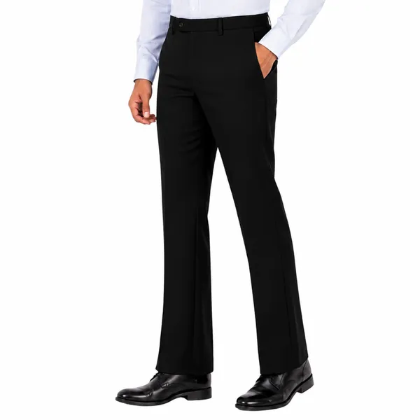 Black_Lycra_Press_Coat_Bootcut_Pants