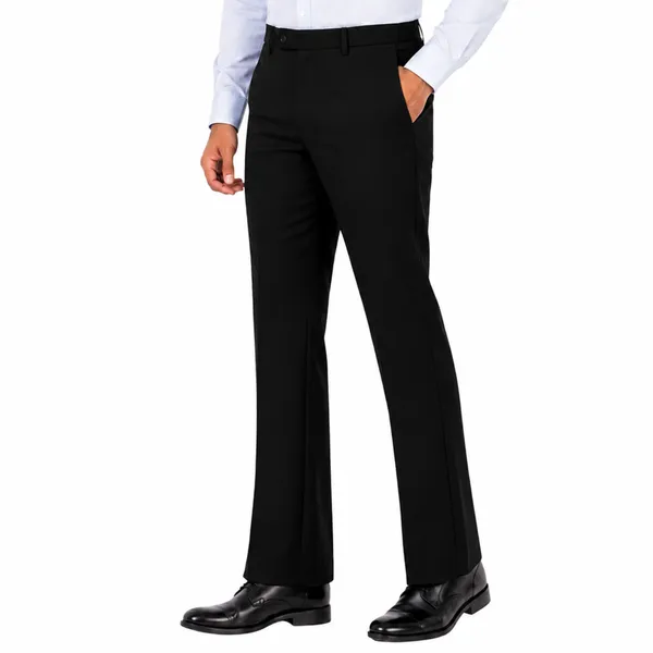 Black_Lycra_Press_Coat_Bootcut_Pants