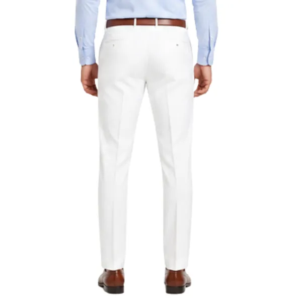 White_Straight_Fit_Lycra_Formal_Pants