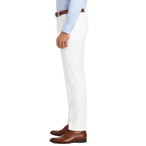 White_Straight_Fit_Lycra_Formal_Pants