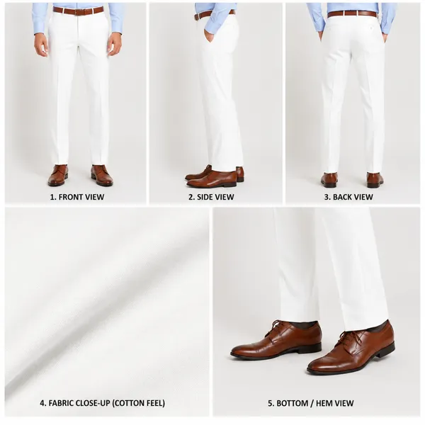 White_Polyester_Lycra_Straight_Fit_Formal_Pants_For_Men