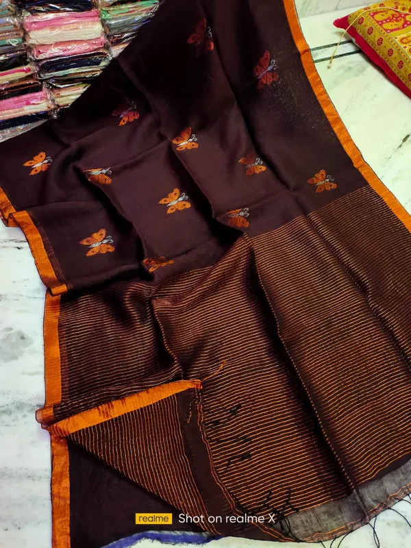 Brown_Printed_Saree_for_Women