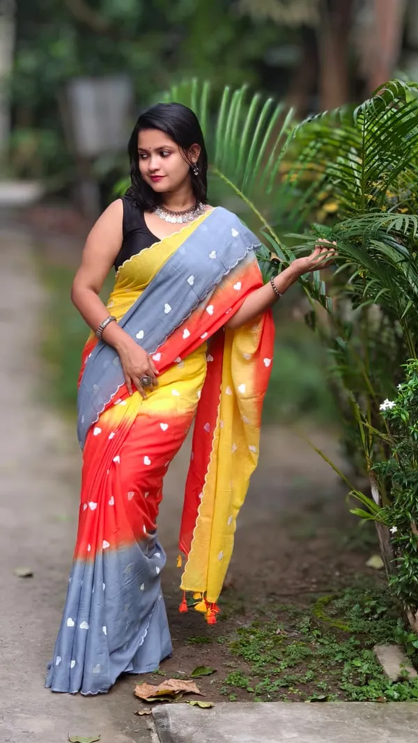 Multicolor_Heart_Print_Saree_for_Women
