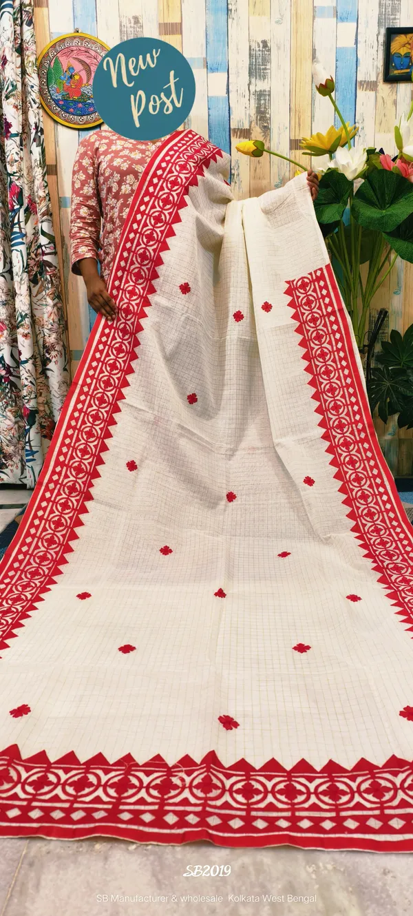 Ivory_Red_Printed_Saree_for_Women