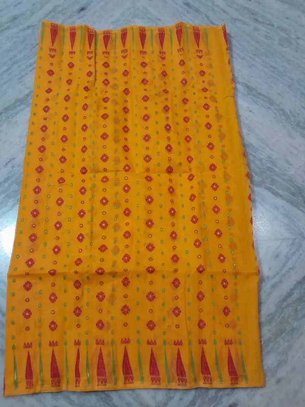 Yellow_Printed_Ethnic_Saree_for_Women