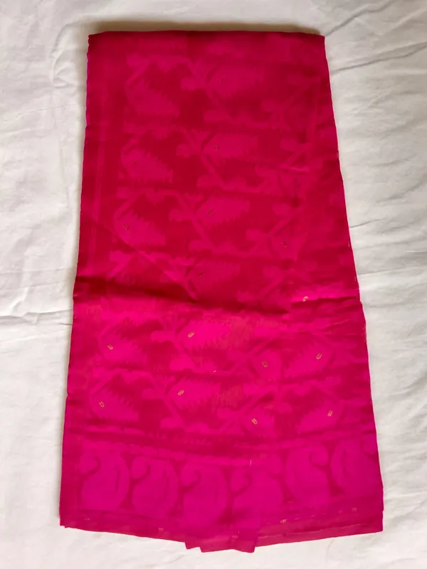 Pink_Woven_Floral_Saree_For_Women
