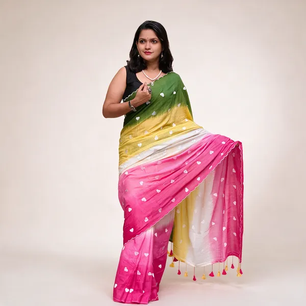 Multicolor_Mul_Cotton_Colour_Block_Heart_Print_Saree_For_Women