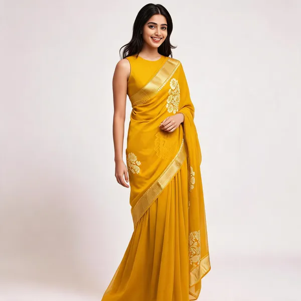 Yellow_Kora_Organza_Zari_Work_Designer_Banarasi_Saree_For_Women