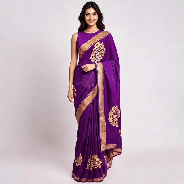 Purple_Kora_Organza_Zari_Work_Designer_Banarasi_Saree_For_Women