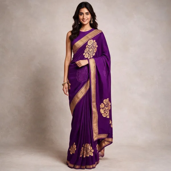 Purple_Kora_Organza_Zari_Work_Designer_Banarasi_Saree_For_Women