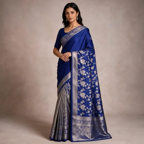 Blue_Katan_Silk_Zari_Work_Banarasi_Saree_For_Women