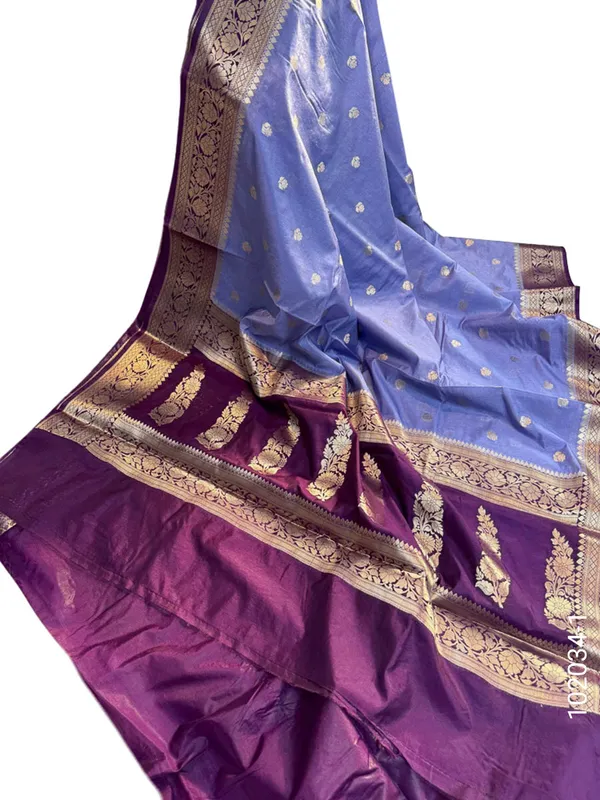 Kora_Organza_Zari_Work_Buti_Banarasi_Saree