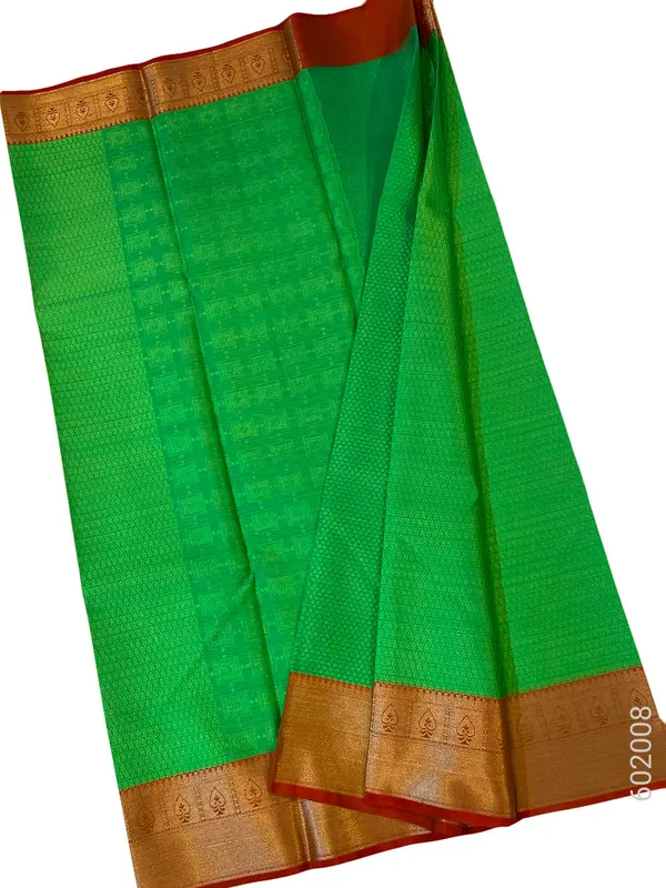 Green_Traditional_Cotton_Silk_Saree