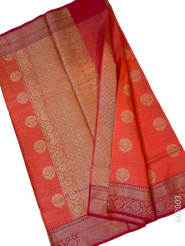 Coral_Woven_Cotton_Silk_Saree