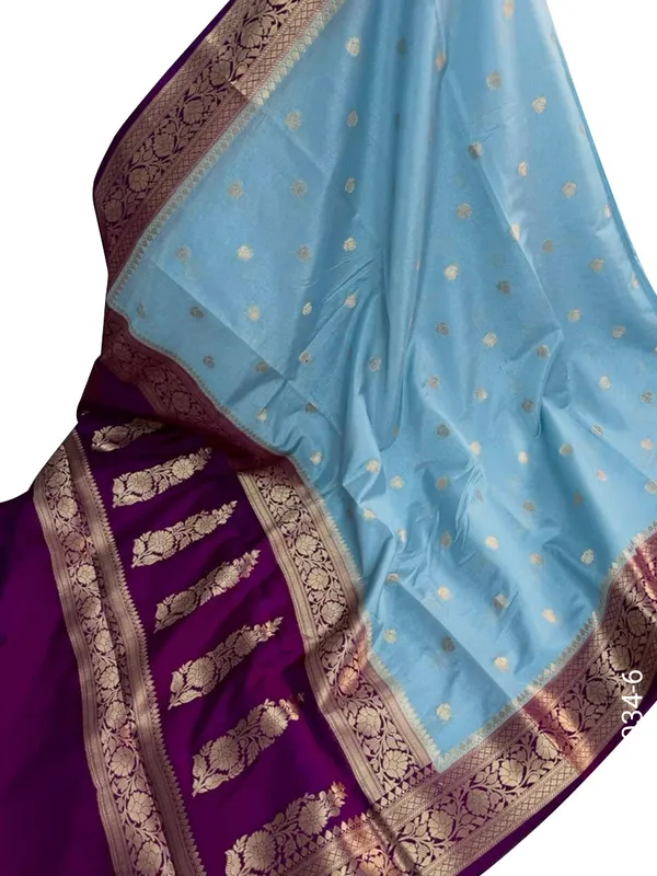 Kora_Organza_Zari_Work_Buti_Banarasi_Saree