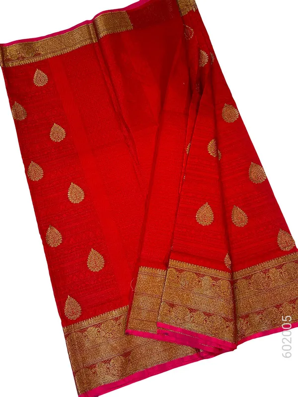 Red_Zari_Border_Cotton_Silk_Saree