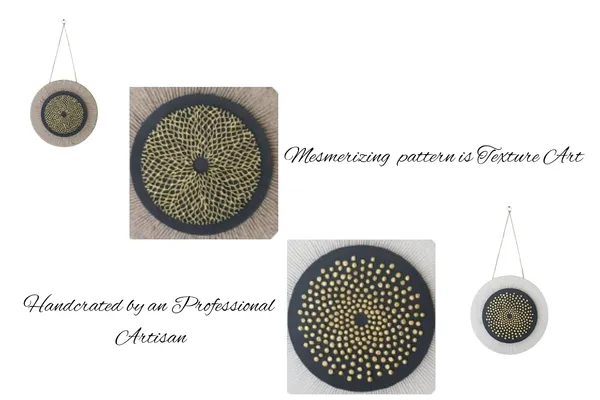 VOGUISH_Wall_decor_items_for_living_room_||_Wall_Plates_Set_of_2_||_Wall_Decor,_12_Inches,_Boho,_Wood_Hanging_Decorations_for_Living_Room,_Bedroom,_Office,_|_Wall_art_for_bedroom