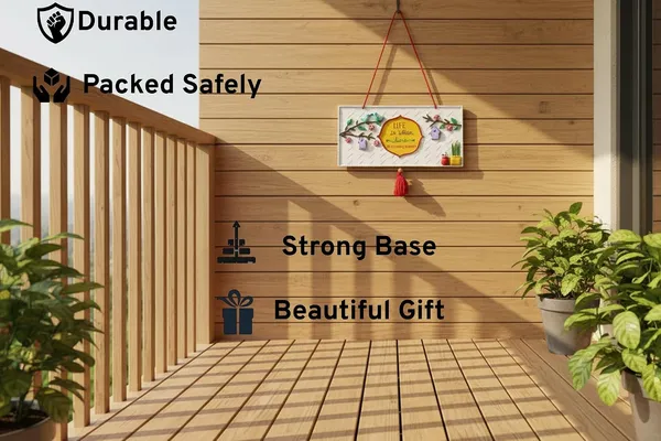 Wooden_Wall_Hanging_for_Balcony_Garden_Decor_|_Handcrafted_Clay_&_Wood_Wall_Hanging_with_"Life_is_Better_Here"_Quote_|_Balcony_Decoration_Items_for_Wall,_Terrace,_Patio,_Garden,_Verandah_&_Outdoor_Home_Decor
