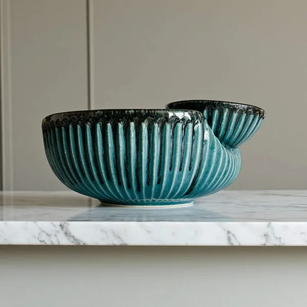 Ocean_Ridge_900ml_Ceramic__Chip_and_Dip_Bowl_|_Glossy_Blue_Wave_Ribbed_Serving_Bowl