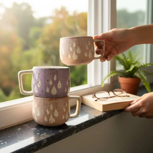 Dewdrop_Handcrafted_Ceramic_Coffee_Mug_?_Pink_Stoneware_(280ml)
