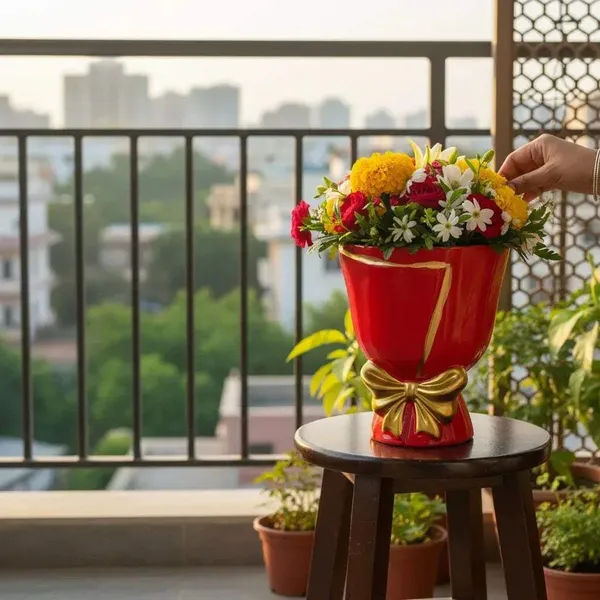 Scarlet_Bouquet_Planter_Large_Red_?_Ceramic_Flower_Pot_with_Gold_Bow_Detail