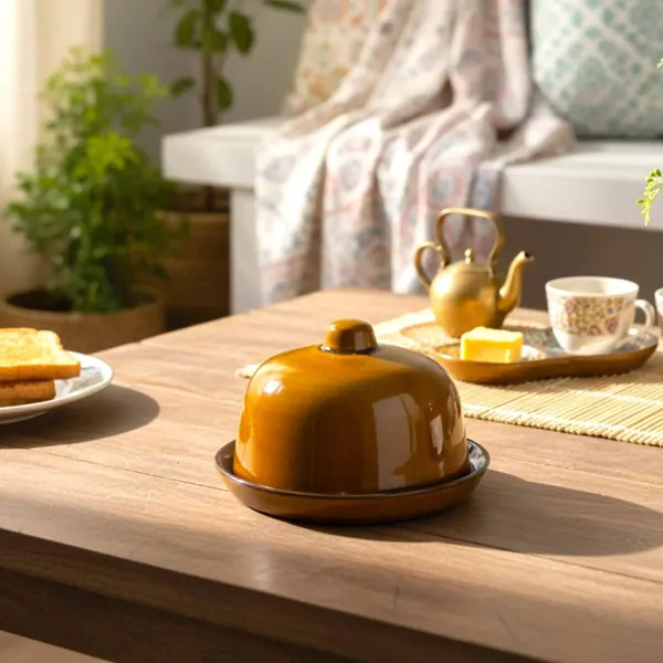 Vintage_Amber_Butter_Dish_?_Smooth_Ceramic_Covered_Butter_Keeper_with_Lid