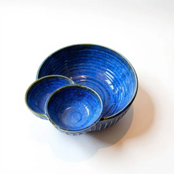 Navy_Ridge_Stoneware_Chip_&_Double_Dip_Bowl_(900ml)_|_Navy_Blue_Serving_Bowl_for_Salad,_Chips_&_Dips