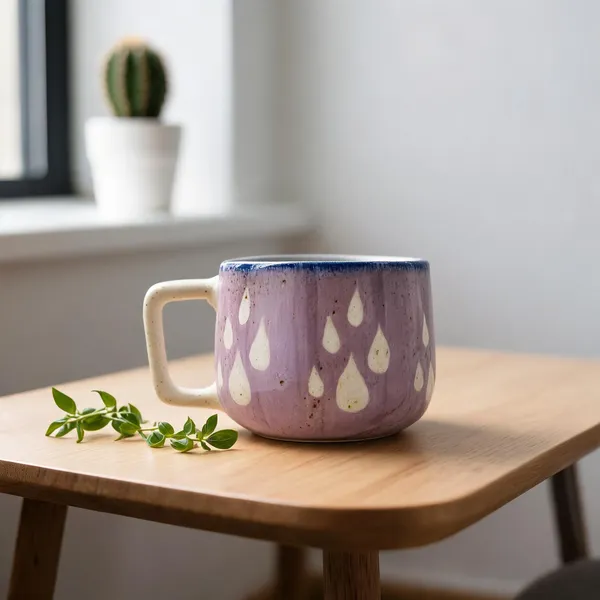 Dewdrop_Handcrafted_Ceramic_Coffee_Mug_?_Purple_Stoneware_(280ml)
