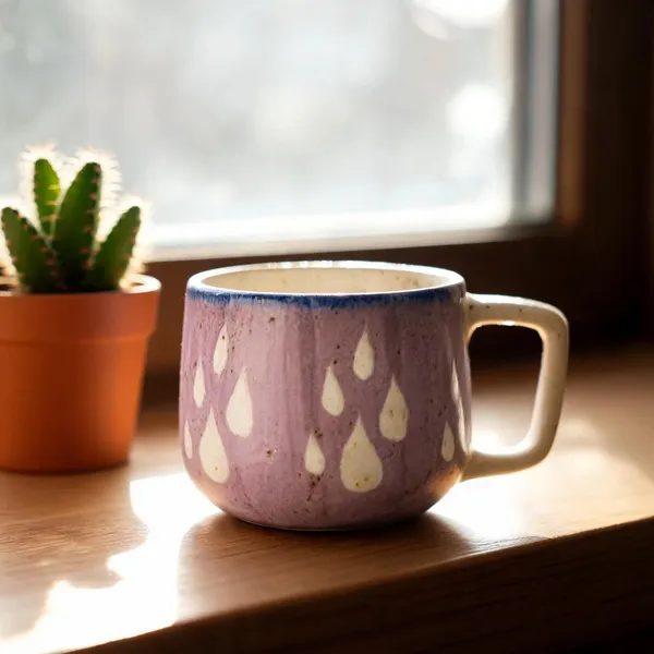 Dewdrop_Handcrafted_Ceramic_Coffee_Mug_?_Purple_Stoneware_(280ml)