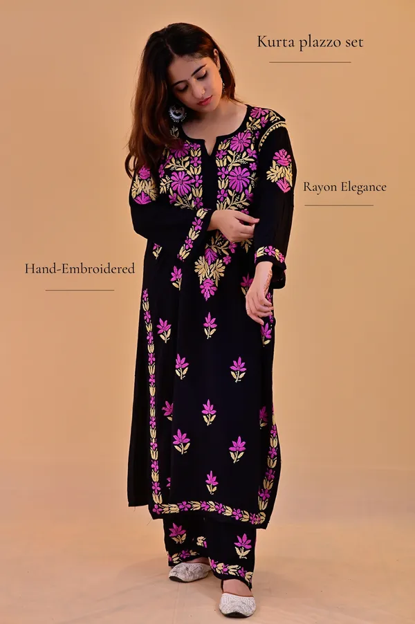 Black_Embroidered_Straight_Kurta_Palazzo_Set_For_Women