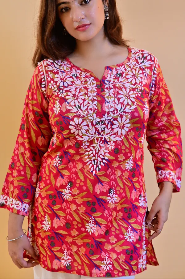 Red_Mulmul_Straight_Kurta_For_Women