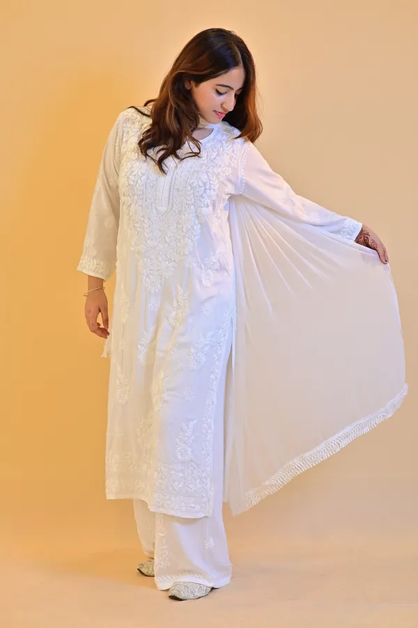 White_Modal_Embroidered_Kurta_Palazzo_Set_For_Women