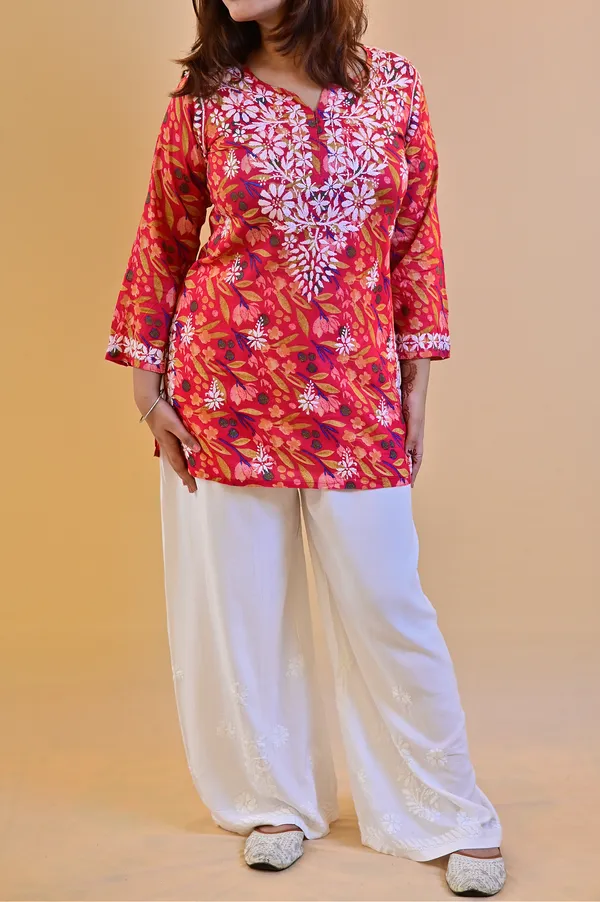 Red_Mulmul_Straight_Kurta_For_Women