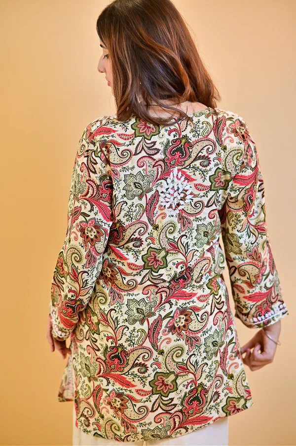 Multicolor_Rayon_Straight_Kurta_For_Women