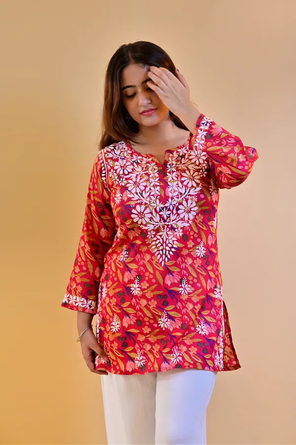 Red_Mulmul_Straight_Kurta_For_Women
