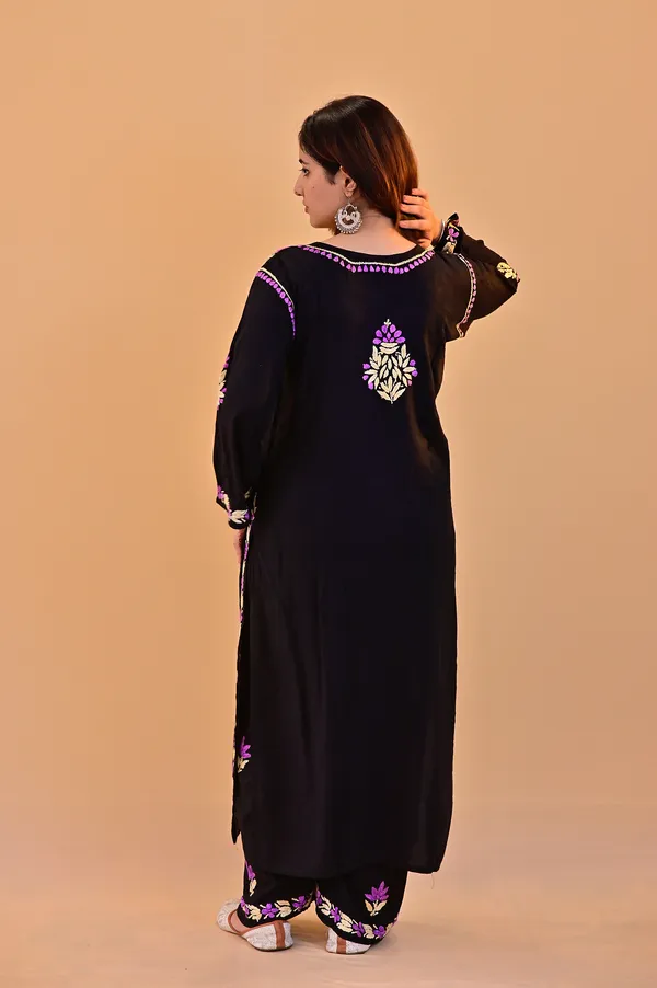 Black_Embroidered_Kurta_Palazzo_Set_For_Women