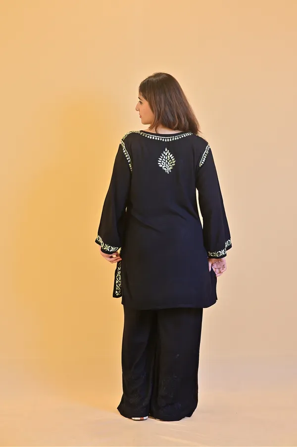 Black_Rayon_Straight_Kurta_Set_For_Women