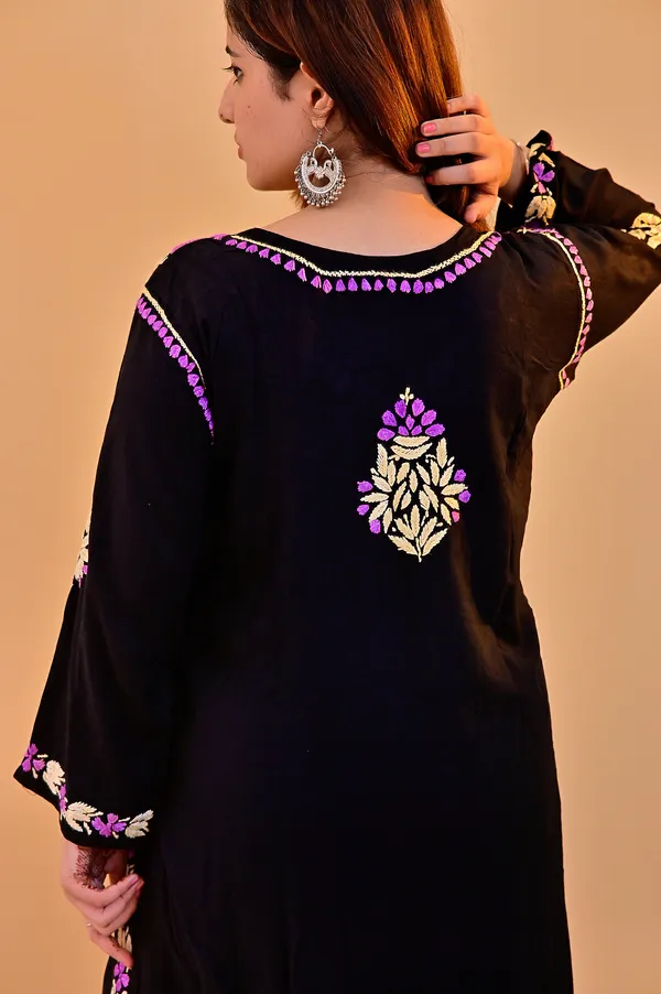 Black_Embroidered_Kurta_Palazzo_Set_For_Women