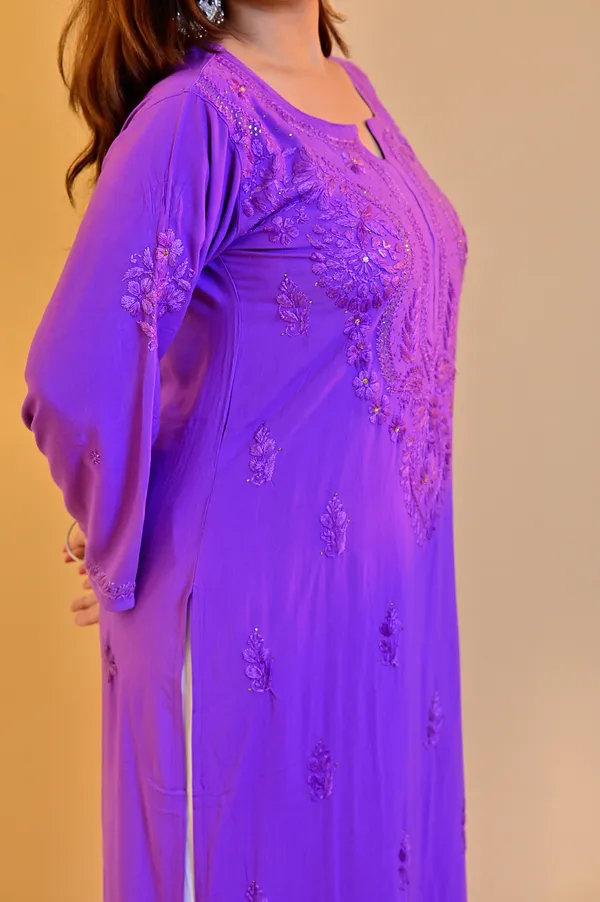 Purple_Rayon_Straight_Kurta_For_Women