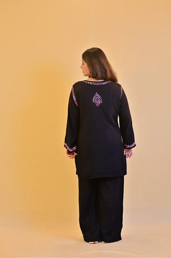Black_Rayon_Straight_Kurta_Set_For_Women